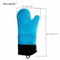 Heat Resistant Silicone Glove Waterproof Kitchen BBQ Cooking Baking Long Gloves