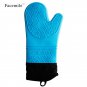 Heat Resistant Silicone Glove Waterproof Kitchen BBQ Cooking Baking Long Gloves
