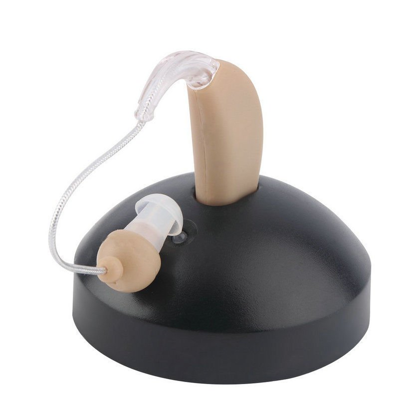Rechargeable Single Digital Hearing Aids Sound Amplifier Mini Device EU Plug NEW