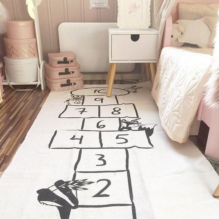 Children Playroom Bedroom Play Mat 72cm x 170cm Padded Game Blanket Puzzle Rug