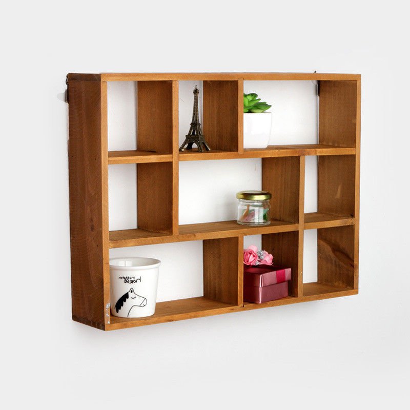 3 Layer Wooden Box Shelf Organizer Household Storage Desktop Holder Shelves New