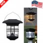 Outdoor Solar Lantern Hanging Light LED Garden LED Hook Lamp Yard Patio Portable