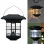 Outdoor Solar Lantern Hanging Light LED Garden LED Hook Lamp Yard Patio Portable