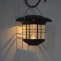 Outdoor Solar Lantern Hanging Light LED Garden LED Hook Lamp Yard Patio Portable