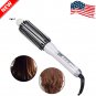 Professional Electric Ceramic Hair Curler Round Straightener Hot Heat Comb LCD