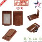 Genuine Leather Magnetic Front Pocket Money Clip Wallet Minimalist RFID Blocking