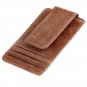 Genuine Leather Magnetic Front Pocket Money Clip Wallet Minimalist RFID Blocking