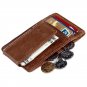 Genuine Leather Magnetic Front Pocket Money Clip Wallet Minimalist RFID Blocking