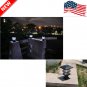 Solar Power Post Cap Light Outdoor Pathway Fence Rechargeable LED Garden Light