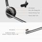 Wireless Black Headset Truck Driver Noise Cancelling Bluetooth Headphones Office