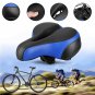 Soft MTB Bike Bicycle Saddle Seat Pads Wide Comfortable Pad w Rear Cycling Light