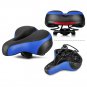 Soft MTB Bike Bicycle Saddle Seat Pads Wide Comfortable Pad w Rear Cycling Light
