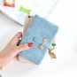 Women's Leather Trifold Wallet For Women With Removable Tassel Zipper Purse NEW
