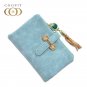 Women's Leather Trifold Wallet For Women With Removable Tassel Zipper Purse NEW
