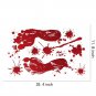 Horror Halloween Decoration Wall Stickers Bloody Fingerprint Blooding Handprint
