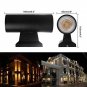 LED Wall Lamp Cylinder Light Waterproof Wall Sconce Up Down Outdoor Warm White