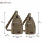 Mens Travel Work Canvas Messenger Shoulder Casual Style Zipper Satchel Chest Bag