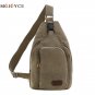 Mens Travel Work Canvas Messenger Shoulder Casual Style Zipper Satchel Chest Bag