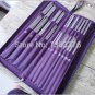 Set of 104 Crochet Hook Needles Set Stainless Steel Circular Knitting Tools New