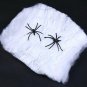 Halloween Scary Party Scene Props White Stretchy Spider Web Horror Decoration