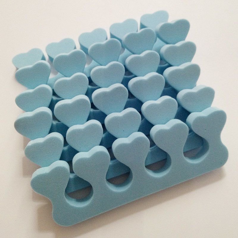 60 PCS Finger Toenail Separators Pedicure Feet Nail Art Tools EVA Foam Bracket