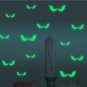 18Pcs Halloween Decoration Glowing In The Dark Eyes Wall Glass Sticker Green NEW