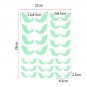18Pcs Halloween Decoration Glowing In The Dark Eyes Wall Glass Sticker Green NEW