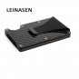 Carbon Fiber Men Mini Wallet Money Clip Credit Card ID Holder RFID Detachable