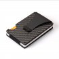 Carbon Fiber Men Mini Wallet Money Clip Credit Card ID Holder RFID Detachable