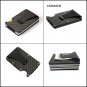 Carbon Fiber Men Mini Wallet Money Clip Credit Card ID Holder RFID Detachable