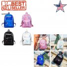 Girls Hologram Hologram Laser PU Backpack for Teenage Girls Schoolbag Travel NEW