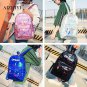 Girls Hologram Hologram Laser PU Backpack for Teenage Girls Schoolbag Travel NEW