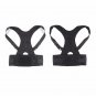Shoulder Back Brace Support Magnetic Posture Corrector Belt For Men Women Black