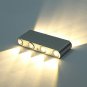 Modern Bathroom Minimalist LED Mirror Light Wall Mounted Lamp Contemporary Style