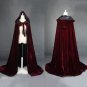 Halloween Mantle Hooded Cloak Coat Wicca Robe Medieval Cape Shawl Cosplay Party