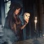 Halloween Mantle Hooded Cloak Coat Wicca Robe Medieval Cape Shawl Cosplay Party