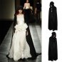 Halloween Mantle Hooded Cloak Coat Wicca Robe Medieval Cape Shawl Cosplay Party