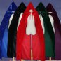 Halloween Mantle Hooded Cloak Coat Wicca Robe Medieval Cape Shawl Cosplay Party