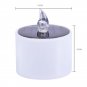 Solar Power LED Night Light Electronic Flameless Candle Yellow Flicker Pack of 6