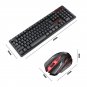 Wireless Multimedia Gaming Keyboard Mouse Combo Set With USB Receiver PC Laptop