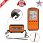 Wireless Remote Meat Thermometer with Dual Probe BBQ Smoker Oven Digital Plastic