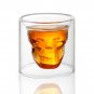 75ml Crystal Head Skull Shot Glass Cup Drinking Vodka Whiskey Home Bar Shotglass