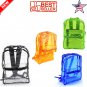 Transparent Clear Backpack Security School Bag PVC Zipper Pocket Below 20 Litre