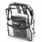 Transparent Clear Backpack Security School Bag PVC Zipper Pocket Below 20 Litre