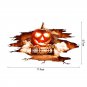 Halloween 3D Stickers View Scary Pumpkin Shaped Window Floor Stickers for Kids