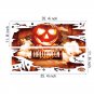 Halloween 3D Stickers View Scary Pumpkin Shaped Window Floor Stickers for Kids