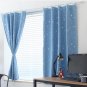 Thermal Insulated Blackout Window Curtains Set 130cm x190cm For Kids Living Room