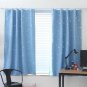 Thermal Insulated Blackout Window Curtains Set 130cm x190cm For Kids Living Room