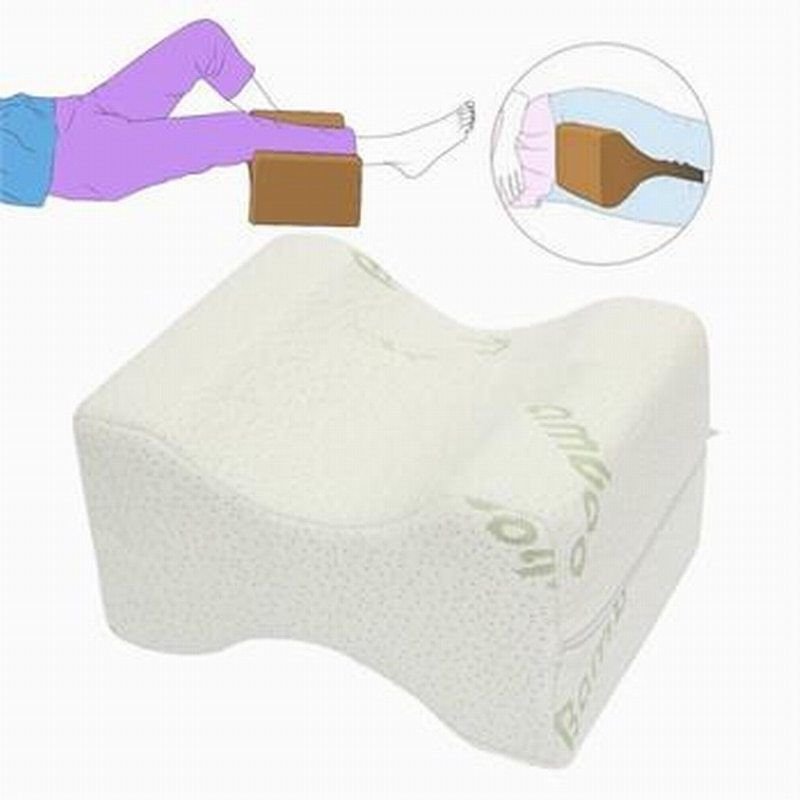 Knee Leg Wedge Pillow Bed Cushion Memory Foam Pressure Relief Sleep Support Aid