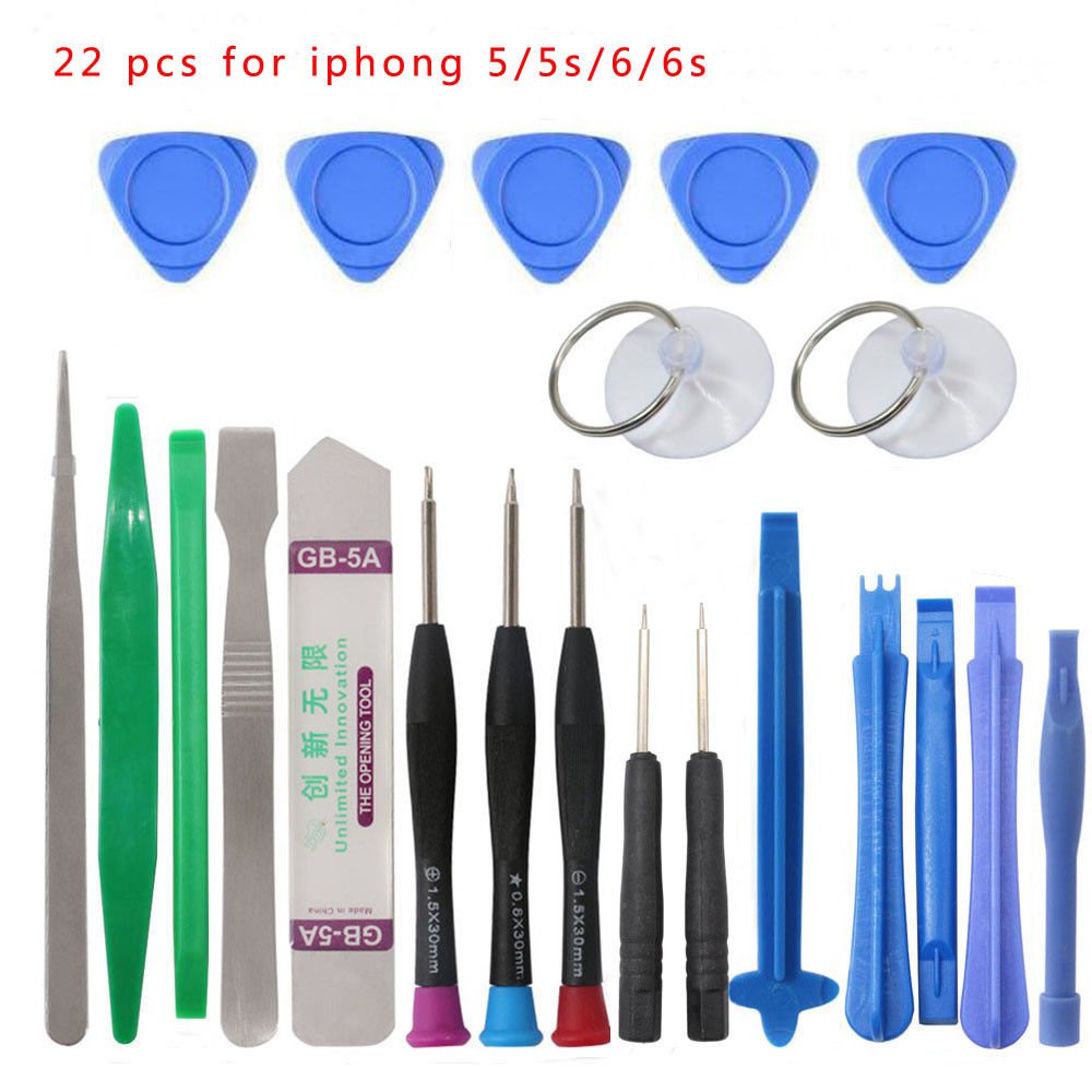 iPhone Repair Kit Set Tools Screwdriver Opening Tool 5 6 7 8 S Plus 22Pcs NEW